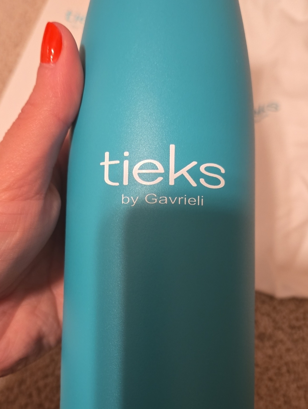 Tieks by Gavrieli Teal Stainless Water Bottle - Picture 2 of 4